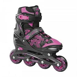 Foto van Roces inline skates roces girls jokey 3.0 meisjes zwart / roze maat 34-37