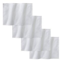 Foto van Ddddd placemats rhombus 50x35cm - white - set van 4