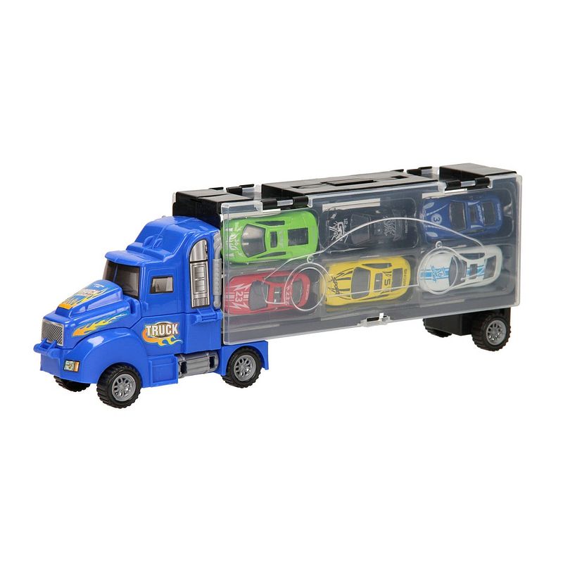 Foto van Opberg autotransporter blauw