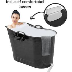 Foto van Lifebath - zitbad olivia - 330l - bath bucket - inclusief badkussen - zwart