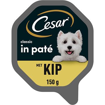 Foto van Cesar classics maaltijdkuipje kip hondenvoer 150g bij jumbo