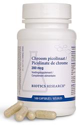 Foto van Biotics chroom picolinaat 200mcg capsules
