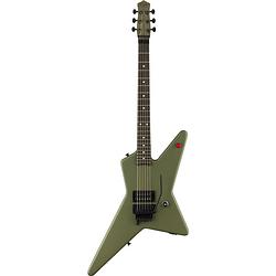 Foto van Evh limited edition star eb matte army drab elektrische gitaar met gigbag