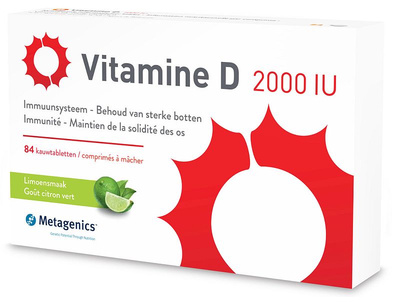 Foto van Metagenics vitamine d 2000iu tabletten