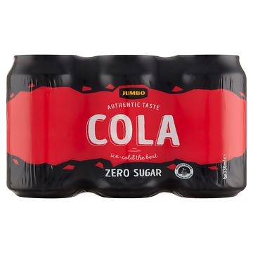 Foto van Jumbo cola authentic taste zero sugar 6 x 330ml