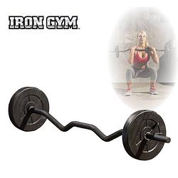 Foto van Iron gym aanpasbare curlstang set 23 kg irg033
