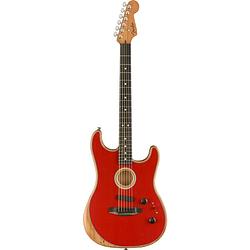 Foto van Fender american acoustasonic stratocaster dakota red