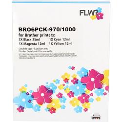 Foto van Flwr brother lc970/1000 megapack cartridge