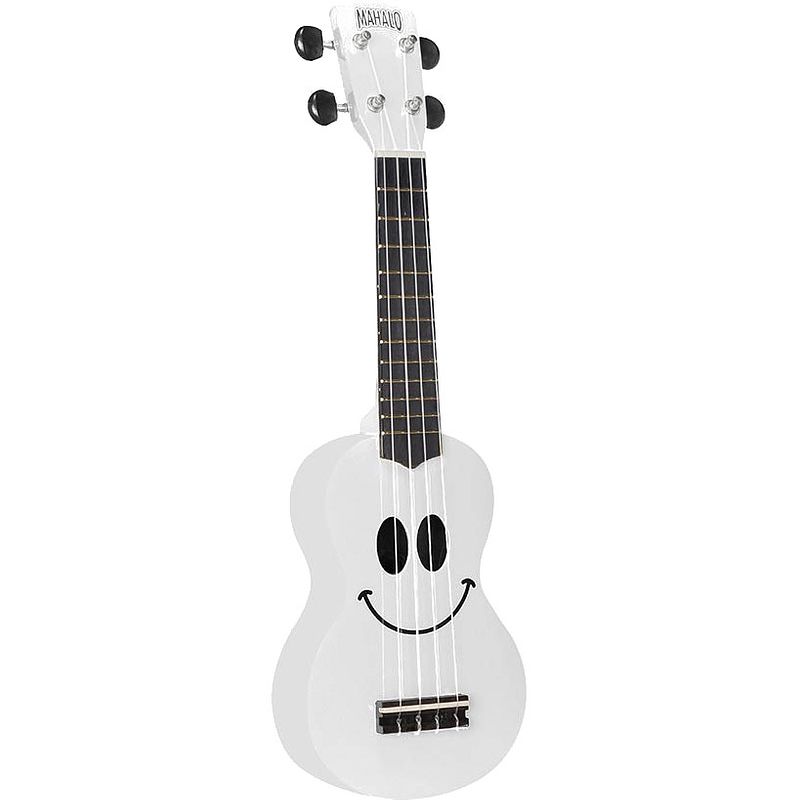 Foto van Mahalo usmile/wt smiley sopraan-ukelele wit