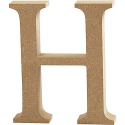 Foto van Creotime houten letter h 8 cm