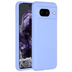 Foto van Accezz liquid silicone backcover google pixel 8 telefoonhoesje paars