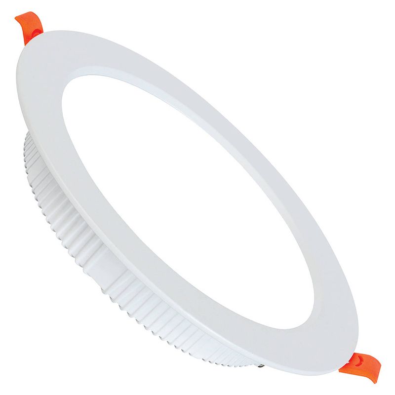 Foto van Led downlight - alexy - inbouw rond 30w - helder/koud wit 6400k - mat wit aluminium - ø230mm