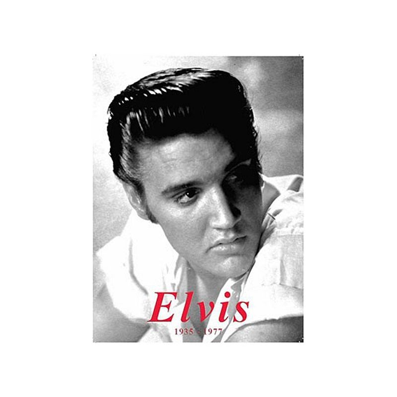 Foto van Grote muurplaat elvis presley 30x40cm - metalen wandbordjes