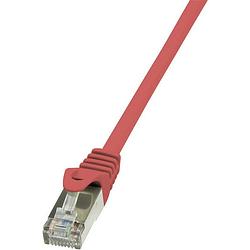 Foto van Logilink cp1094s rj45 netwerkkabel, patchkabel cat 5e f/utp 10.00 m rood snagless 1 stuk(s)