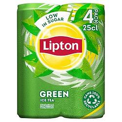 Foto van Lipton ice tea green original 4 x 250ml bij jumbo