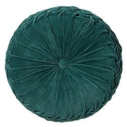 Foto van Dutch decor kaja - sierkussen rond velvet sagebrush green 40 cm - groen - groen