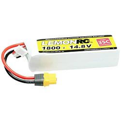 Foto van Lemonrc lipo accupack 14.8 v 1800 mah aantal cellen: 4 35 c softcase xt60