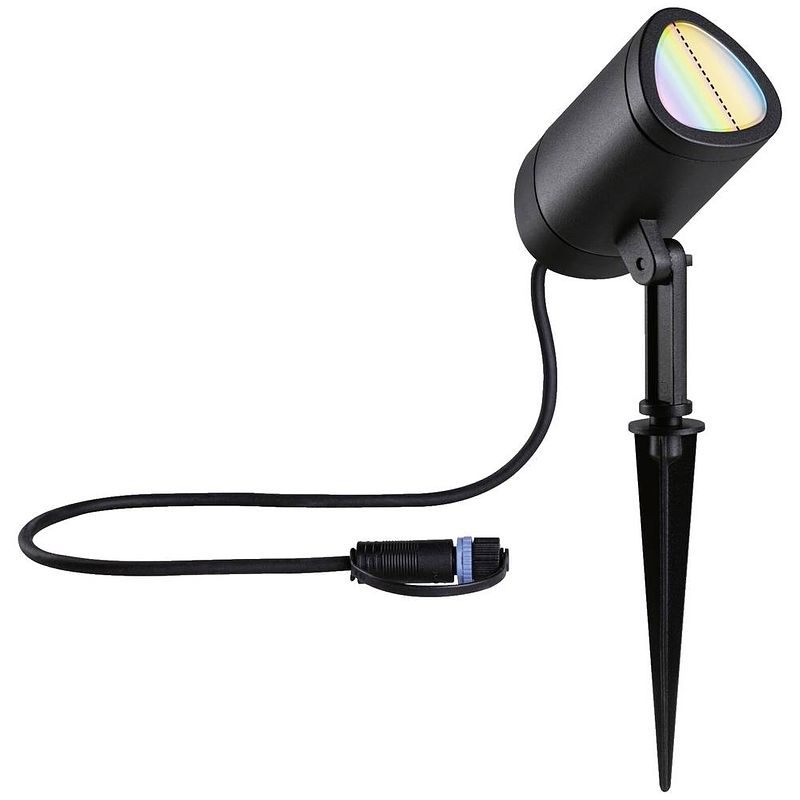 Foto van Paulmann 94849 verlichtingssysteem plug&shine led-tuinspot led 6.5 w rgbw antraciet