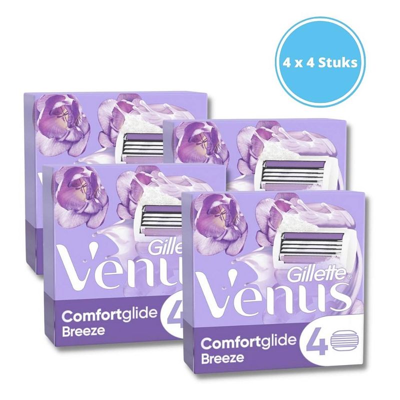 Foto van Gillette venus comfortglide breeze scheermesjes - vrouwen - 4 navulmesjes - 2 stuks