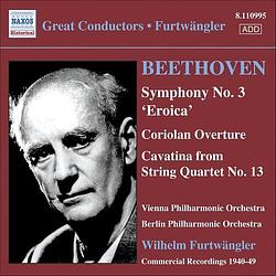 Foto van Beethoven: symphony no.3/coriolan overture/cavatina - cd (0636943199527)