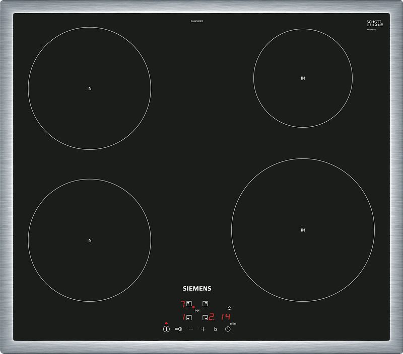 Foto van Siemens eh645beb1e inductie inbouwkookplaat zwart
