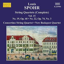 Foto van Spohr; string quartets volume 15 - cd (0636943598122)