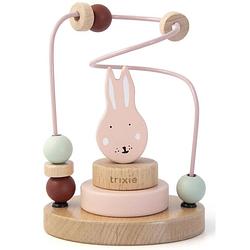 Foto van Trixie kralenframe mrs. rabbit junior 15 cm hout zachtroze