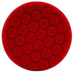 Foto van Hex-logic polijstpad voor machine 140 mm ultra fine rood
