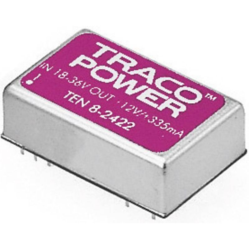 Foto van Tracopower ten 8-2412 dc/dc-converter, print 24 v/dc 12 v/dc 665 ma 8 w aantal uitgangen: 1 x