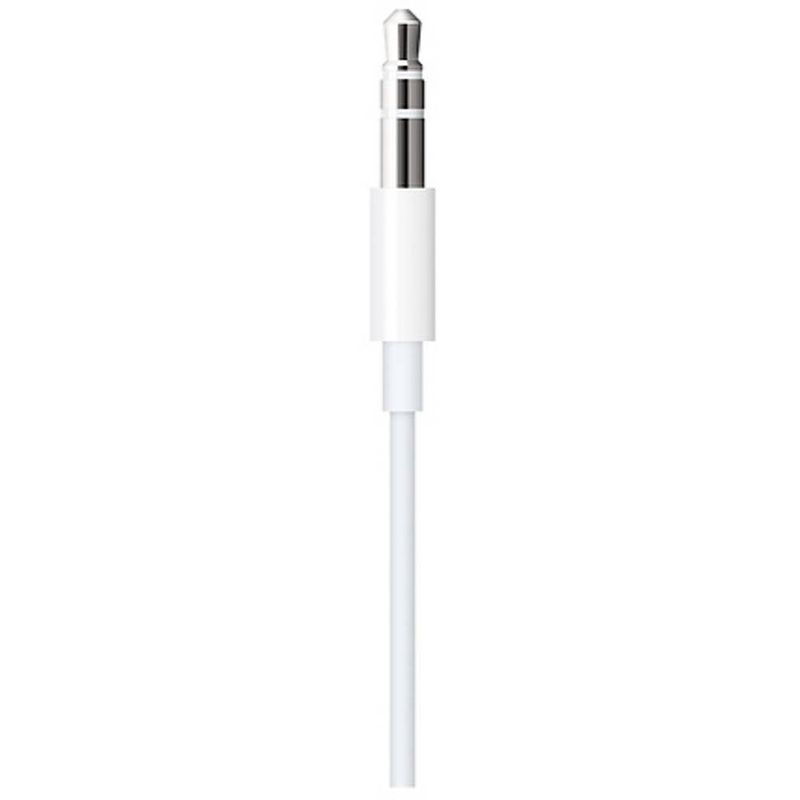 Foto van Apple apple ipad/iphone/ipod aansluitkabel [1x apple dock-stekker lightning - 1x jackplug male 3,5 mm] 1.20 m wit