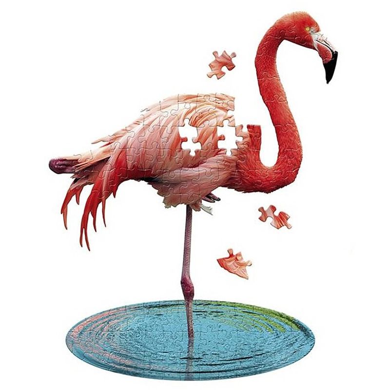 Foto van Madd capp puzzel flamingo roze 100 stukjes