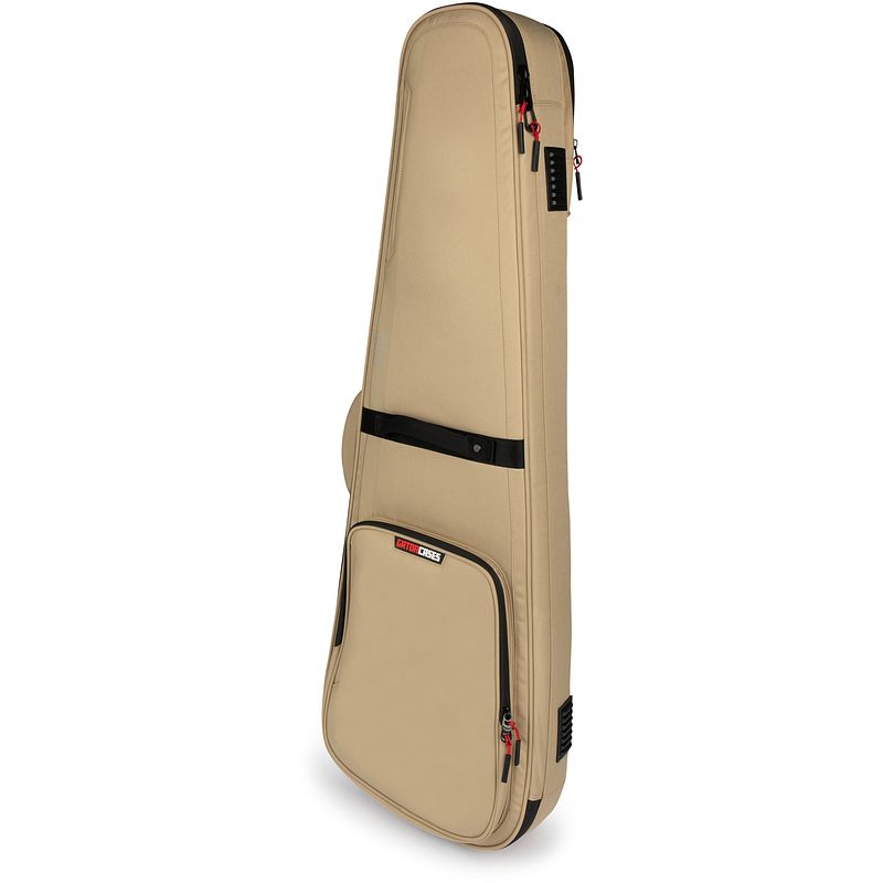 Foto van Gator cases g-iconelectric-khk icon series softcase voor elektrische gitaar - beige