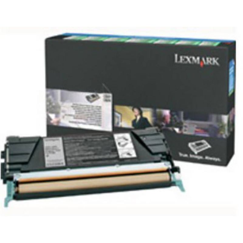 Foto van Lexmark toner e460, e462 e460x80g origineel zwart 15000 bladzijden