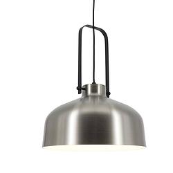 Foto van Lamponline hanglamp mendoza ø 37,5 cm mat chroom-zwart