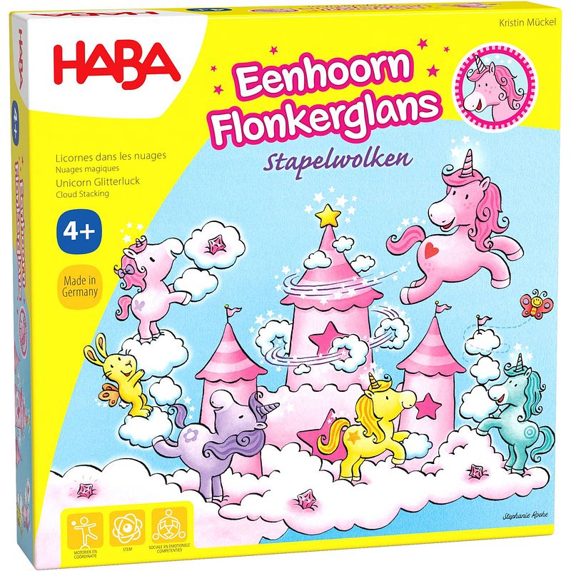 Foto van Haba spel eenhoorn flonkerglans - stapelwolken (nl)