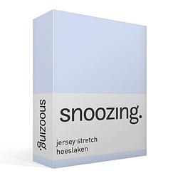 Foto van Snoozing jersey stretch - hoeslaken - 160/180x200/220/210 - hemel