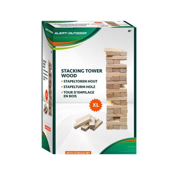 Foto van Stapeltoren xl outdoor hout alert met handig opbergnet