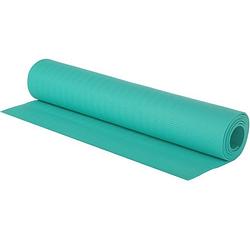 Foto van Turquoise blauwe yogamat/sportmat 180 x 60 cm - fitnessmat