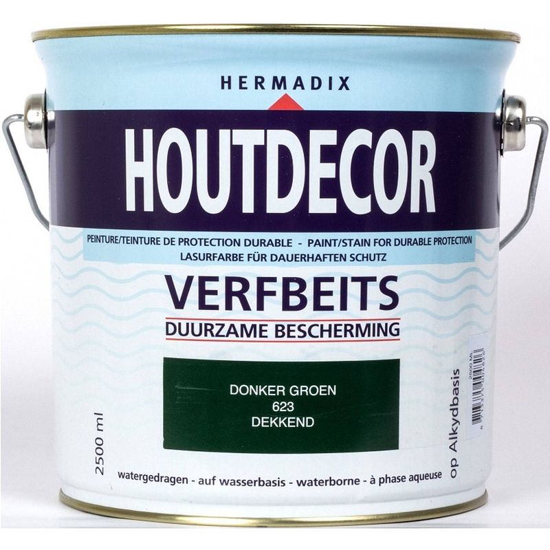 Foto van Hermadix - houtdecor 623 donker groen 2500 ml