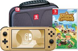 Foto van Nintendo switch lite zelda edition + animal crossing: new horizons + beschermhoes