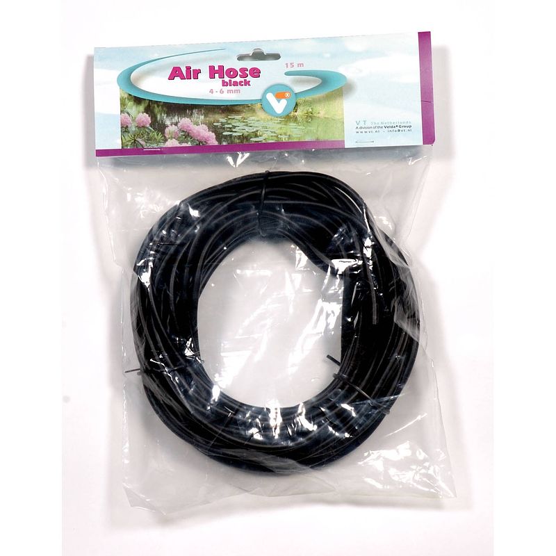 Foto van Vt - air hose black 4-6 mm-15 m