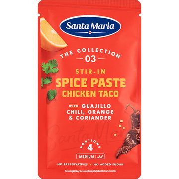 Foto van Santa maria stirin spice paste chicken taco 100g bij jumbo