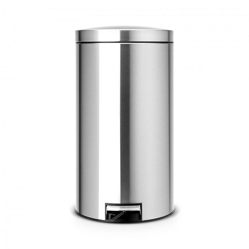 Foto van Brabantia recycle pedaalemmer 2 x 20 liter met 2 kunststof binnenemmers - matt steel fingerprint proof