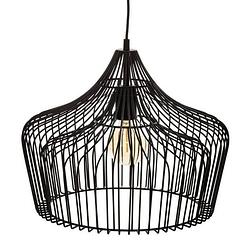 Foto van Metalen hanglamp - ø 40 cm - zwart