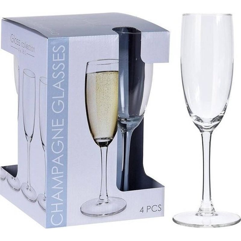 Foto van Champagneglas set 18cl 4 stuks