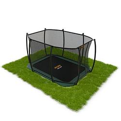 Foto van Avyna pro-line flatlevel trampoline met veiligheidsnet 520 x 305 cm (352) - groen