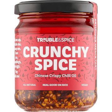 Foto van Trouble & spice crunchy spice chinese crispy chilli oil 200 ml bij jumbo