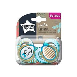 Foto van Tommee tippee fopspenen ctn moda 18-36m jongen x2