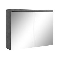 Foto van Badplaats spiegelkast paso led 80 x 20 x 60 cm - donker grijs