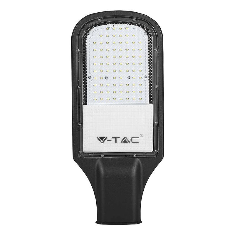 Foto van V-tac vt-51st-n ash led straatverlichting - ijzer - samsung - ip65 - 50w - 4200 lumen - 6400k